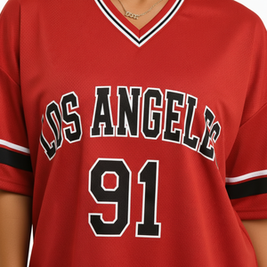 Camiseta Deportiva Personalizada 2026, 100% Poliéster, Transpirable, Antibacteriana, Cuello en V, Manga Corta, Impresión por Transferencia de Calor, Secado Rápido - Product Image 2