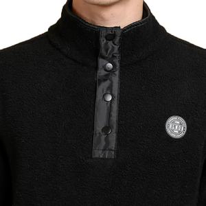 Sudadera Personalizada de Alta Calidad 2026 con Logotipo Bordado, para Hombre, con Botones, Color Sólido, Suave, con Bolsillos Laterales - Product Image 5