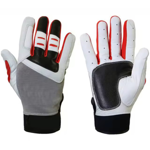 High Quality <b>Top</b>-Notch Baseball Batting Gloves Leather Breathable Comfortable Customizable OEM Service Sale Adults Ambidextrous - Product Image 6