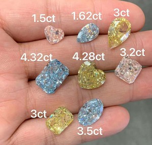 เพชรแล็บ IGI Certified สีเหลือง รูปหัวใจ เจียระไนด้วยเลเซอร์ น้ำหนัก 0.3 กะรัต ถึง 1 กะรัต - Product Image 3