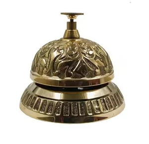 Timbre de Mesa con Asa de Lazo, Timbre de Servicio Vintage para Hotel, Restaurante, Recepción, Oficina, Servicio al Cliente, Decoración del Hogar - Product Image 1