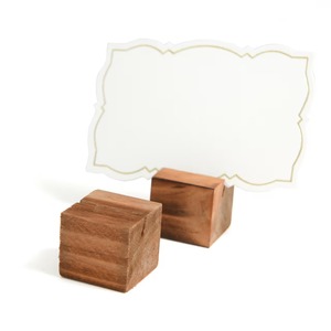 Soporte de Madera Natural para Tarjetas, Decoración Rústica para Mesa, Perfecto para Bodas, Eventos Empresariales o Uso Diario en el Escritorio - Product Image 1