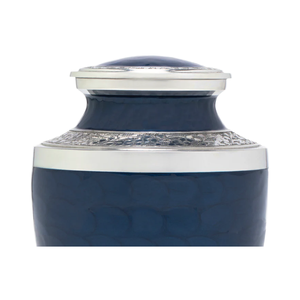 Urne funéraire américaine de style artisanal pour adulte en bleu paix - Product Image 3