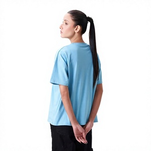 T-shirt décontracté pour femme, bleu clair, col rond, manches courtes, imprimé motif voiture, coupe ample, en jersey, pour printemps et été - Product Image 6