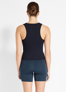 Camiseta sin mangas acanalada de algodón para mujer, top deportivo transpirable para gimnasio, chaleco de verano para fitness - Product Image 2
