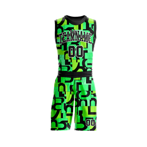 Conjuntos de Camisetas de Baloncesto de Última Tendencia para Adultos, Sublimación Geométrica, Sin Mangas, 100% Poliéster, Kits de Baloncesto Juveniles - Product Image 3