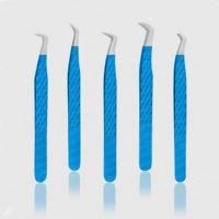 Pinzas Multifuncionales de Precisión de 12 cm con Punta de Diamante Azul de Acero Inoxidable de Alta Calidad Personalizadas al por Mayor