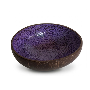 <b>Coconut</b> <b>shell</b> bowl featuring natural carved grooves eco friendly material smooth finish for kitchen use - Product Image 1