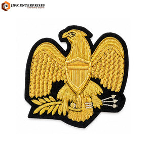 Écusson décoratif brodé de qualité, style historique, à coudre, finition raffinée, écologique, pour musées de la guerre civile américaine - Product Image 1