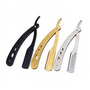 Maquinilla de Afeitar Profesional Plegable, Herramientas de Afeitado y Modelado Facial para Hombre, Maquinillas de Afeitar de Acero Inoxidable para Barbería - Product Image 6