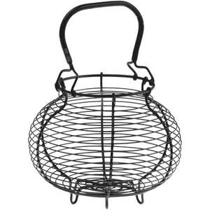 Indian Stylish Handmade Metal Wire <b>Egg</b> <b>Basket</b> New Arrival Home Kitchen Storage <b>Basket</b> Black Color Eco Friendly Space Saving - Product Image 5