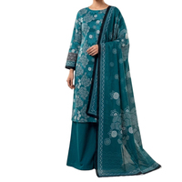 Conjunto de Salwar Kameez Pakistaní para Mujer, Diseño Elegante en Tela de Algodón, Ropa Casual para Damas Musulmanas, con Dupatta