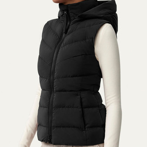 Gilet matelassé décontracté imperméable pour femme, sans manches, prix de gros - Product Image 3