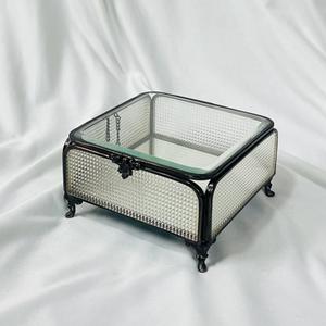 Caja de Vidrio para Tarjetas con Diseño Moderno, Marco Dorado de Latón, Almacenamiento Decorativo para Recepción de Bodas, Recuerdos, Terrarios y Regalos - Product Image 6