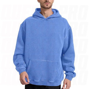 Sudadera con Capucha Extra Grande para Hombre, Sudadera para Parejas, Estilo Vintage con Lavado Ácido, Interior de Felpa de Algodón Acogedor - Product Image 2