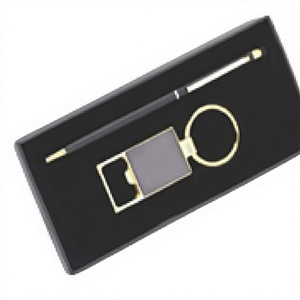 Premium Pen & Keychain <b>Gift</b> <b>Set</b> S-240 Elegant Corporate <b>Gift</b> Combo Stylish Metal Pen with Matching Keychain for Business Gifting - Product Image 1