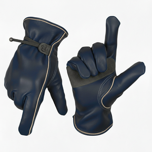 Nuevos Guantes de Conducción de Piel de Vacuno, Cabra y Oveja de Calidad, Guantes de PVC Antideslizantes, Anticorte y Anticongelantes para Hombre de Marca de Moda - Product Image 4
