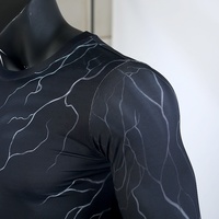 Camisas de gimnasio de manga larga personalizadas Bjj Mma Sublimated Rash Guard Rush Guard para camisas de compresión para hombres camisetas comprimidas mágicas