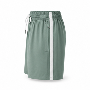 Pantalones Cortos Deportivos Personalizados para Hombre, de Secado Rápido, Cintura Media, con Franja Lateral Sólida, Cordón Ajustable, Poliéster y Elastano, para Verano, Atletismo, Running, Gimnasio, Fitness, con Bolsillos - Product Image 3