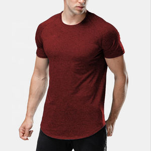 Camiseta de Gimnasio Personalizada al por Mayor de Alta Calidad, 95% Algodón, 5% Elastano, Camiseta Deportiva Lisa, Ropa de Verano para Hombre - Product Image 2