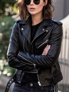 Veste Moto Oversize en Cuir PU Respirant pour Femme, Vêtement d'Hiver Tendance, Fabricant en Gros Personnalisé - Product Image 3