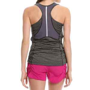 Women's Gray Sleeveless Sport Tank Top Solid Color Breathable Knitted Top Quality Cotton Breathable Cropped Womens Tank Tops - Product Image 3