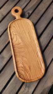 Bandeja Minimalista de Madera de Mango, Tabla de Servir Moderna, Vajilla de Madera Lisa para Cocina, Comedor, Restaurante, Hostelería y Presentación - Product Image 5