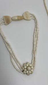 Handmade Bone Bead <b>Necklaces</b> Natural Carved Bone Jewelry Tribal Fashion <b>Statement</b> <b>Necklace</b> for Women Gift - Product Image 5