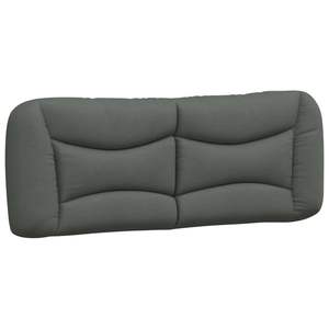 Coussin de tête de lit gris foncé en tissu 100% polyester avec rembourrage en fibres PP pour la lecture et le repos au lit - Product Image 2