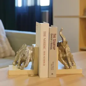 Figurine d'animal religieuse plaquée or, faite à la main, moderne, décor artistique pour la maison, sculpture polie de qualité supérieure - Product Image 5