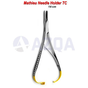 ที่จับเข็มสแตนเลสสตีล Mathieu TC 14 ซม. ทังสเตนคาร์ไบด์ เครื่องมือผ่าตัดทางทันตกรรมสำหรับการผูกเชือกและเย็บแผล - Product Image 5