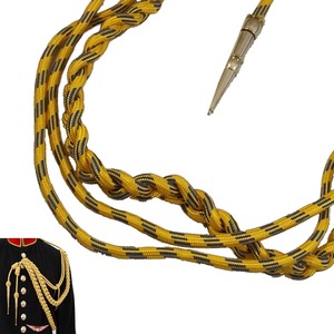 Cordon métallique tressé doré avec embouts en laiton pour vêtements, aiguillette classique - Product Image 3
