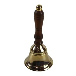 Campana de servicio de mesa con mango de metal de inspiración vintage para la recepción de huéspedes de hotel. - Product Image 2