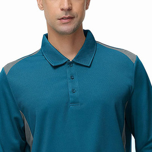 Custom Long Sleeve Men <b>Polo</b> Shirt Contrast Collar <b>Sports</b> <b>Polo</b> Rugby Golf UPF Outdoor Wear OEM Athletic Full Sleeve <b>Polo</b> Shirts - Product Image 6