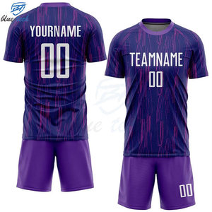 High Quality Custom Printed Soccer Uniform Set for Men's Teams with Quick Dry Breathable Jersey and Shorts Sportswear - Product Image 2