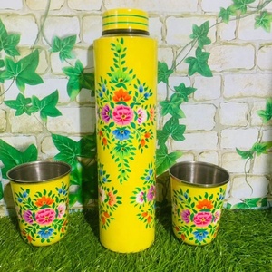 Ultimo disegno della bottiglia di acqua, enamelware thermos di acqua, dipinto a mano in acciaio inox bottiglia di acqua - Product Image 3