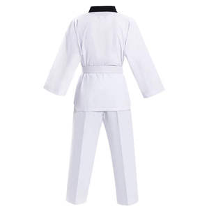 Uniforme de Taekwondo de Alta Calidad para Adultos Unisex, Poliéster/Algodón, para Entrenamiento de Artes Marciales, Pantalones con Cintura Elástica, Ligero - Product Image 3