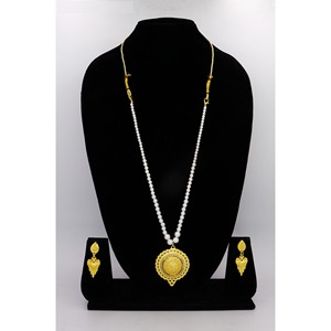 Conjunto de collar largo de perlas Moti de moda tradicional, conjunto de calidad Premium, conjunto largo Artificial, cuentas de imitación, joyería para boda - Product Image 6