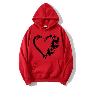 Sweat-shirts à capuche pour hommes en molleton épais avec cordon de serrage, en coton, coupe oversize, personnalisables avec logo - Product Image 3