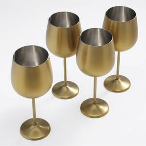 Copas de latón puro macizo con elegante tallo, acabado en oro envejecido, estilo medieval, para colección de artículos de bar, regalo de aniversario. - Product Image 4