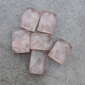 Cuarzo Rosa Natural, Corte Rectangular, Calibrado, Gema Natural Suelta - Product Image 2