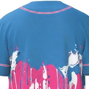 เสื้อเบสบอลผู้ชายแบบสั่งทำพิเศษ แขนสั้นติดกระดุมทั้งตัว ชุดกีฬาแห้งเร็ว สำหรับเบสบอล ซอฟต์บอล และการฝึกซ้อม - Product Image 4