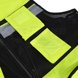FONILBEST SPORTS WEARS Combinaison de travail unisexe en polyester respirant et réfléchissant haute visibilité pour la sécurité des motards, conception personnalisée OEM - Product Image 3