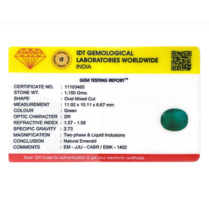 Natural Zambian Emerald 5.75 Carat Loose Gemstone for Fine Jewelry - Product Image 4