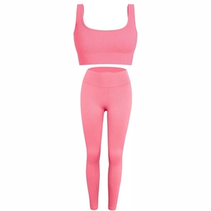 Ensemble de vêtements de sport personnalisés en 2 pièces pour femmes, vêtements de fitness extensibles, vêtements de yoga en plein air, vêtements de sport, vêtements d'entraînement - Product Image 1