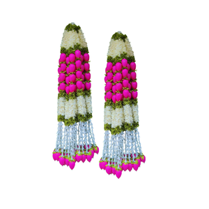 Guirnalda de Flores Artificiales para Decoración de Fiestas Tradicionales Indias, para Bodas, Mandaps, Fiestas, Eventos en el Hogar, Decoración de Fondo de Escenario - Product Image 5