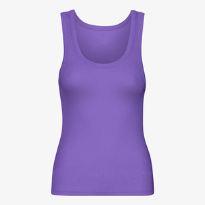 Personalized Custom Wholesale Women Sleeveless Bamboo <b>Racerback</b> <b>Tank</b> <b>Top</b> Crew Neck Spandex Fitted Casual Basic Seamless - Product Image 5