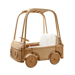 Eco-Friendly Rattan Ride On <b>Toy</b> <b>Car</b> for Kids Durable and Adorable Wholesale Prices Natural Kid <b>Toy</b> Children Push <b>Car</b> Walker - Product Image 2