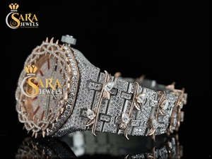 Lujoso reloj mecánico automático VVS Moissanite Diamond Square Iced Sapphire de calidad superior Business Analog Luxury Fashion - Product Image 3