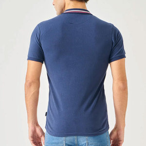 Chemises polo pour hommes en coton de qualité supérieure, logo brodé personnalisé, polos décontractés de marque, hauts de sport pour hommes - Product Image 6